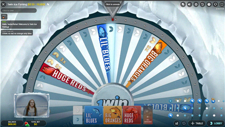 Ice Fishing – gameplay della ruota da 53 segmenti